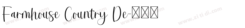 Farmhouse Country De字体转换 Farmhouse Country De字体转换